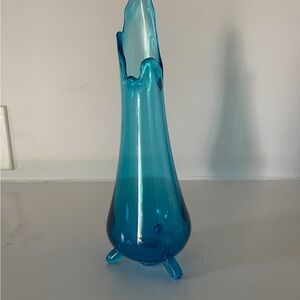 Elegant Blue Glass Vase